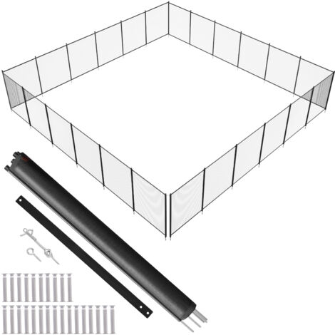 VEVOR Recinzione per Piscina, Recinzione per Piscine Interrate, Recinzione per Piscina di Sicurezza per Bambini Rimovibile, Recinzione per Piscina di Sicurezza Recinzione per Piscina in PVC 340g