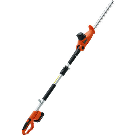 VEVOR Tagliasiepi Elettrico a Batteria Asta Telescopica Regolabile tra 188-239 cm da Giardino per Siepi Cespugli Arbusti Potatura, Tagliasiepi a Batteria 20V Lama in Acciaio a Doppio Taglio 45,7 cm