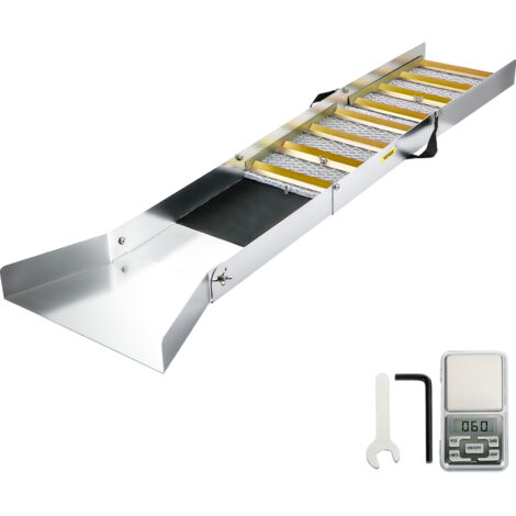 VEVOR Kit per Ricerca deOro Lavaggio deOro Pieghevole in Lega di Alluminio da50", Attrezzatura Leggera per Ricerca deOro, con Muschio del Minatore, Fiume, Ricerca dellOro