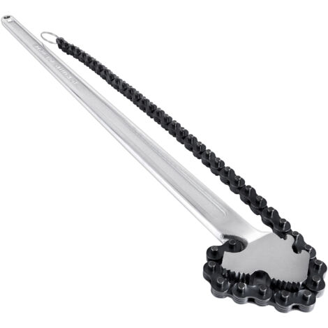 VEVOR Maniglia per Chiave a Catena 610mm Catena 560mm, Chiave per Tubi in Acciaio al Carbonio, Adatta per Riparazione Serbatoio Benzina, Impianti Idraulici Domestici, Officina Garage (1/5)