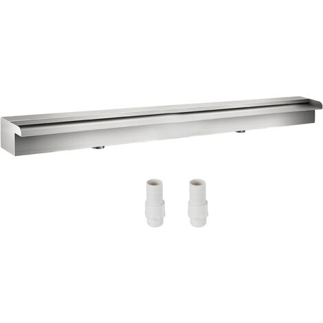 VEVOR Fontana per Piscina a Cascata 59,1 x 4,5 x 3,1 Pollici Fontana per Piscina Rettangolare Costruita in Acciaio Inossidabile Laghetto per Cascata