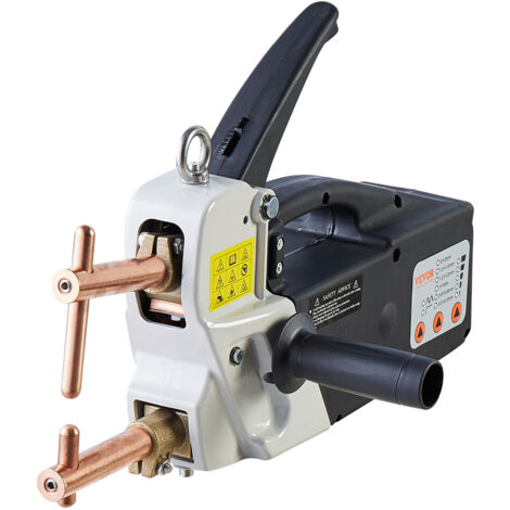 VEVOR Saldatrice a Punti Portatile, Saldatrice a Punti per Lamiera Metallica Spessore 4 mm Capacita di Ingresso di 8,1 KVA per Lamiere Metalliche da 4200 A, Pistola per Saldatura Portatile