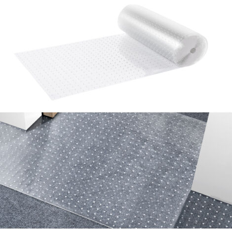 VEVOR Protector de alfombra para mascotas, 24" x 25' PVC a prueba de arañazos protector de alfombra para puerta, alfombrilla protectora antideslizante para arañazos de gato, alfombra