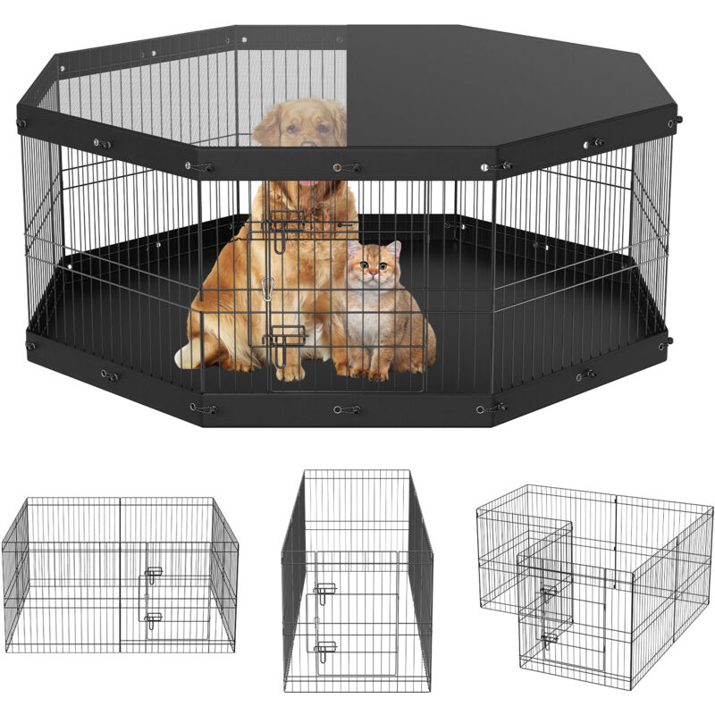 36 8 Panels Pet Play Pen Dog Playpen Cage Large Crate Exercise Fence In 36 8 Panels Pet Play Pen Dog Playpen Cage Large Crate Exercise Fence In