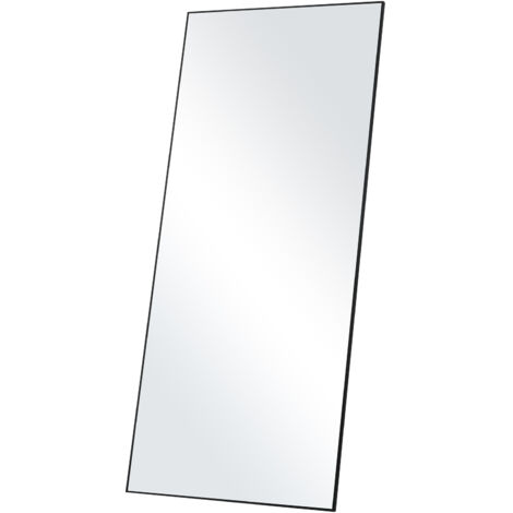 VEVOR Full Length Mirror, 71'' x 31'', Extra Large Standing Hanging or Leaning Rectangle Floor Mirror with Tempered Glass Aluminum Alloy Frame, Full Body Dressing Mirror for Living Room Bedroom, Black (1/5)