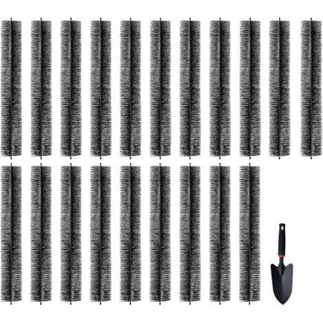 Mophorn Gutter Brush, 60 Feet Total Length 5.25 inch Diameter Gutter Cleaning Tools, Ground-Level Gutter Brush Leaf Guard for 5 Inch Gutters, Easily Clear roof Leaves and Debris, 20 Pack