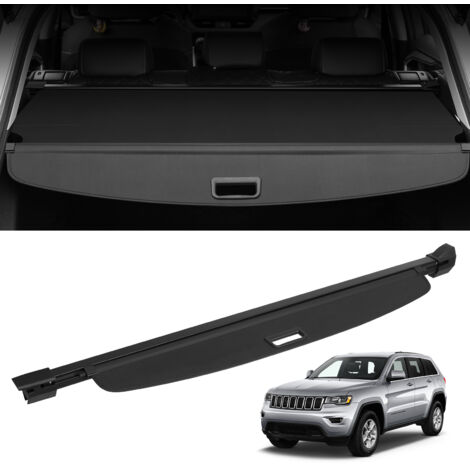 VEVOR Retractable Cargo Cover, Upgraded Waterproof Trunk Cover Security Shield Shade for Jeep Grand Cherokee 2 Row 2022-2024, UV Resistant Rear Trunk Cover with Aluminum Alloy & PVC Material (1/5)