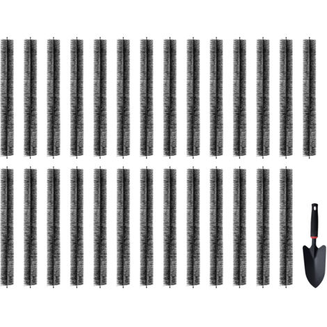 Mophorn Gutter Brush, 80 Feet Total Length 4.33 inch Diameter Gutter Cleaning Tools, Ground-Level Gutter Brush Leaf Guard for 5 Inch Gutters, Easily Clear roof Leaves and Debris, 27 Pack