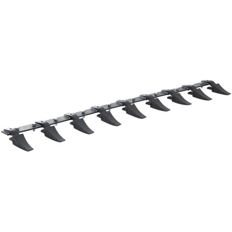 Mophorn Bucket Tooth Bar, 72'', Heavy Duty Tractor Bucket 9 Teeth Bar for Loader Tractor Skidsteer, 4560 lbs Load-Bearing Capacity Bolt On Design, for Efficient Soil Excavation and Bucket Protection