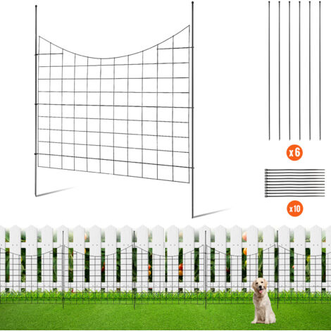 VEVOR Garden Fence No Dig Fence 36.6''(H)x29.5''(L) Animal Barrier Fence 5 Pack