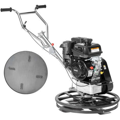 VEVOR Power Trowel, 24” Walk-Behind Cement Trowel with Float Pan, 6HP Gas-Powered Smooth Concrete Surface Finisher, Heavy Duty Commercial Screed Concrete Cement with Finishing Blade, Orange