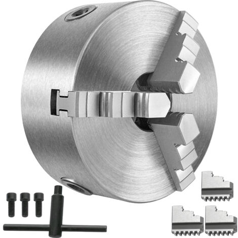 VEVOR Metal Lathe Chuck 3 Jaw Self-Centering 5 inch Milling Turning CNC Machines