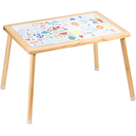 VEVOR Sensory Table for Toddlers, Kids Activity Table with Double-Sided Tabletop & Non-Slip Feet, Indoor/Outdoor Play Activity Table, Wooden Sensory Table for Drawing Studying, Ideal Gift for Boy Girl
