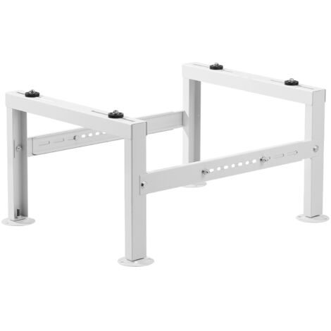 VEVOR Mini Split Ground Stand, Adjustable Anti-Vibration Mini Split Stand for 9000-60000 BTU Ductless Air Conditioner Heat Pump, Heavy Duty AC Base Bracket Floor Mount w/ 350kg Max. Load Capacity