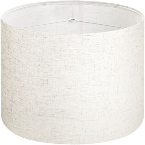 VEVOR Drum Lamp Shade, 13 in Top x 13 in Bottom x 10 in High, Medium Drum Linen Lampshade, Replacement Lamp Shade for Table Lamps Floor Lamps Pendant Lights, Easy Assembly Required (Light Linen)
