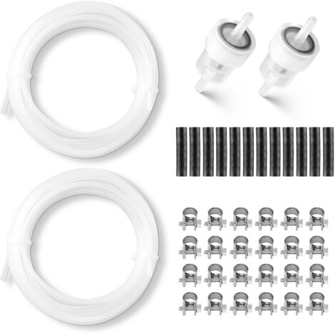 VEVOR Fuel Pipe Hose Line Kit, 196.9″ Diesel Heater Fuel Line Kit, Replaceable Parking Heater Fuels Lines Kits with Lines Filters Clips & Hoses, Tank Diesel Heater Accessories for 2KW 5KW 8KW Heaters