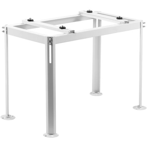VEVOR Mini Split Ground Stand, Adjustable Anti-Vibration Mini Split Stand for 9000-18000 BTU Ductless Air Conditioner Heat Pump, Heavy Duty AC Base Bracket Floor Mount w/ 200kg Max. Load Capacity
