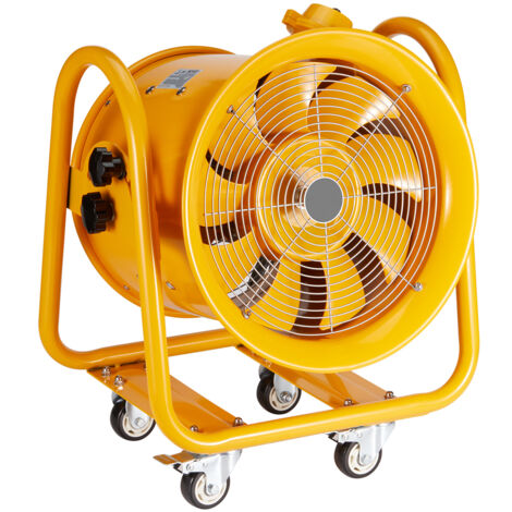 VEVOR Portable Ventilator, 406.4mm Heavy Duty Cylinder Fan, 1100W Strong Shop Exhaust Fan 4240CFM, 5m Power Cord (No charging head), Industrial Utility Blower for Sucking Dust, Smoke Home/Workplace (1/5)