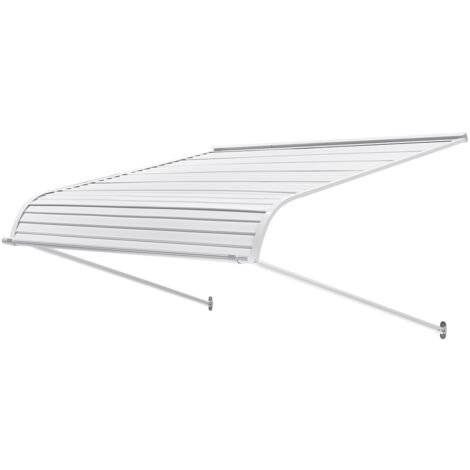 VEVOR Aluminum Awning 48 x 42 in, Durable Window Awning Door Canopy, Lightweight and Stable Aluminum Exterior Awnings Rain Snow Sunlight Protection for Door Entrance Windows Patio Porch