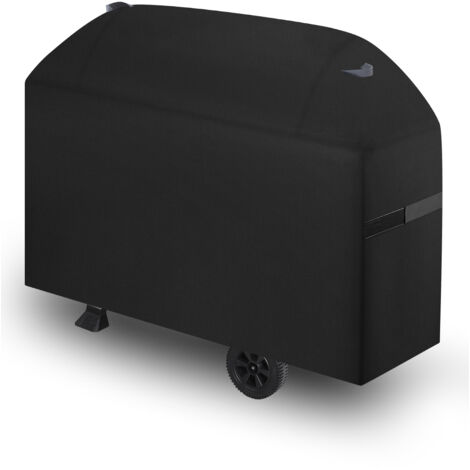 VEVOR Grill Cover, 63 inch BBQ Covers for Outdoor Grills, Waterproof, Fade Resistant, Weather Resistant Heavy Duty 600D Polyester, Easy On/Off, with Hook-and-Loop Straps, Black (1/5)