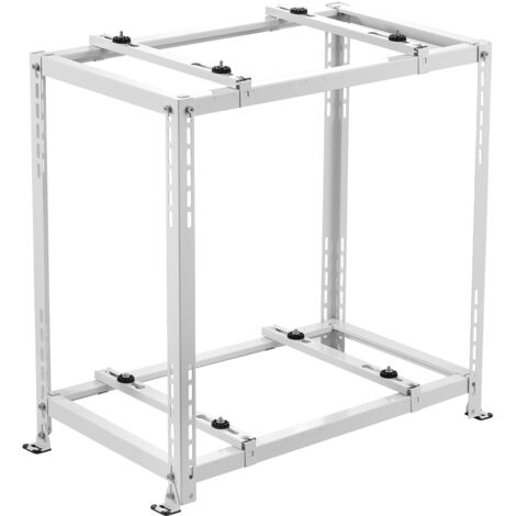 VEVOR Mini Split Ground Stand, Anti-Vibration Mini Split Stand for 9000-18000 BTU Ductless Air Conditioner Heat Pump, Heavy Duty AC Base Bracket Floor Mount w/ 250kg Max. Load,Dual Levels