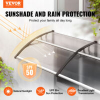 Aazon.co : Front Door Patio Canopy, Outdoor Garden Shade Shelter - View #9