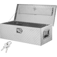 63x12x12 Aluminum Truck Bed Tool Box – Heavy Duty With Lock – 2 Keys Included
