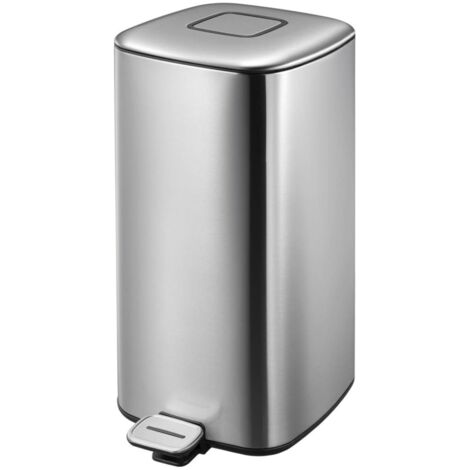 EKO - Poubelle à pédale Regent 32 litres - Stainless steel Plastic - inox mat (1/5)