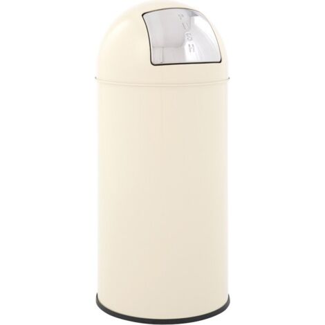 EKO, Poubelle à poussoir, acier, capacité 40 l, h x Ø 740 x