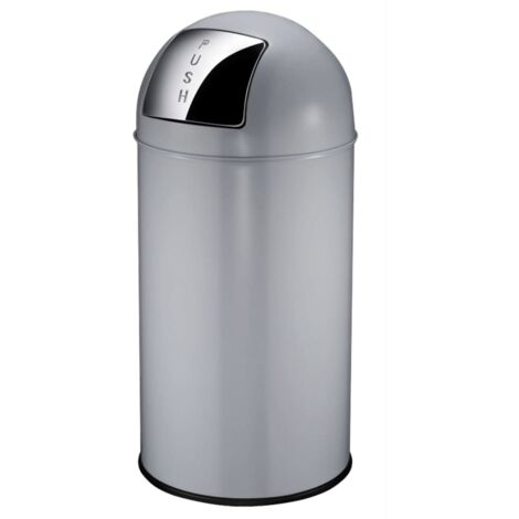 EKO, Poubelle à poussoir, acier, capacité 40 l, h x Ø 740 x