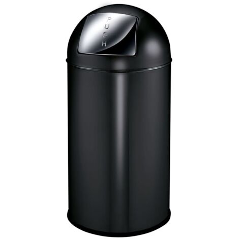 EKO, Poubelle à poussoir, acier, capacité 40 l, h x Ø 740 x