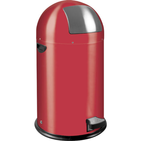 EKO, Poubelle à poussoir avec pédale, capacité 33 l, h x Ø 700 (1/3)