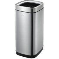 EKO Poubelle à ouverture dessus Laguna 35 L Argenté mat