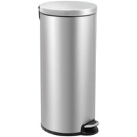 Poubelle à pédale Serene 30 L Argenté mat EKO