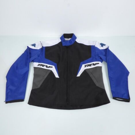 Enduro Cross Motorradjacke Blau Trap Jacket Größe L
