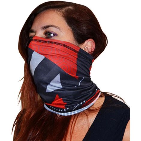 Trendiger Halswärmer für das Auto, Neck Tube Black Red Shape