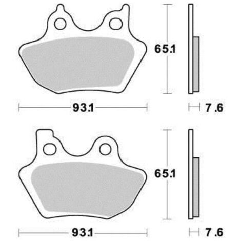 ferodo bremsbelag für motorrad harley davidson 1200 xl sportster (1/5)