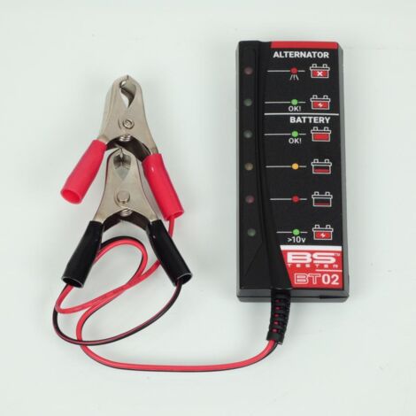 testeur batterie alternateur bs batterie bt02 pour moto scooter (1/5)