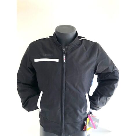 Motorradjacke für Straße Frau nexone angela Größe xl schwarz/weiß