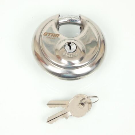 Rundschloss-Kettchen mit Schlüssel Star Locks Ø70mm, Griff Ø10mm (1/4)