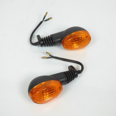 Paar orangefarbene Blinker vorne oder hinten für Motorrad Derbi