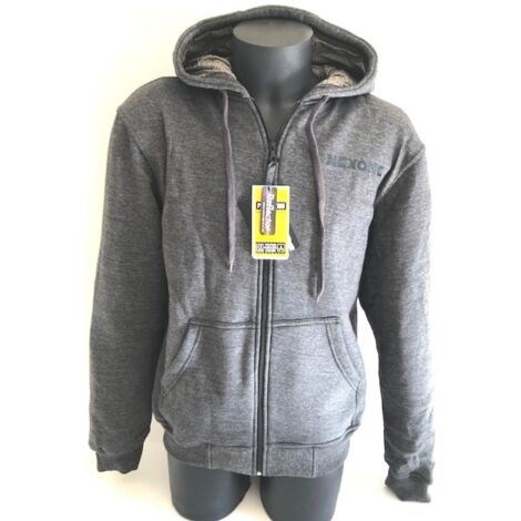 Nexone Kapuzenpullover grau für Straßenmotorräder Größe xxl