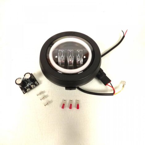 optique av Ø139 led 6000k 12v evox pour scooter piaggio 50 vespa