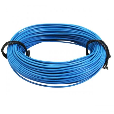 Spule elektrischer Draht blau mehrdrähtig 9/10 0.75mm² x 50m (1/3)