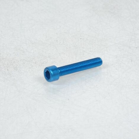 btr schraube 5mm m6 steigung 100 35mm blau annodiert 3as racing