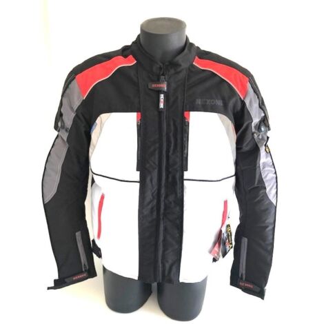 Motorradjacke nexone giovanni Größe m schwarz/rot/weiß dorsale