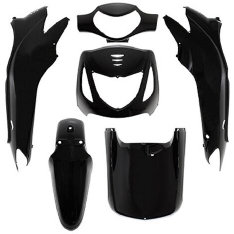 kit verkleidung p2r für roller honda 125 sh 2001 bis 2012 schwarz