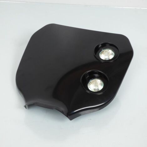 Platte Scheinwerfer Tuning schwarz tun'r für Motorrad 2 Optiken