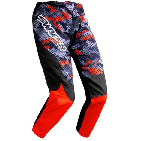 Pantalon moto cross swaps camo kid rouge pour moto cross tt