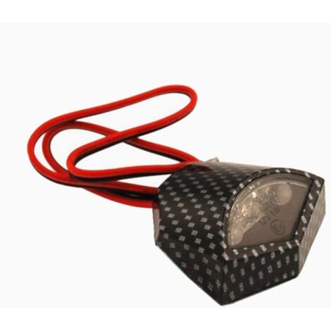 Kennzeichenbeleuchtung 3 led 12v carbon homologiert one für moto